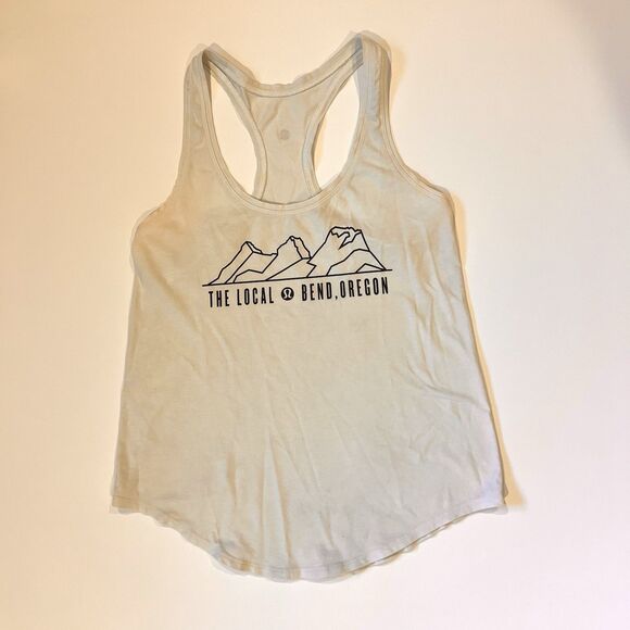 Lululemon Tank Top‎ Racerback Athletic Sleeveless Bone Size 4-6 Bend Oregon - Picture 1 of 7